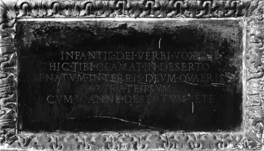 lapide - ambito romano (prima met&agrave; sec. XVII)